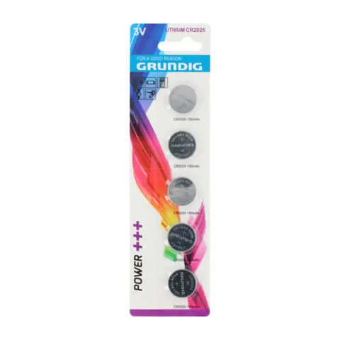 Grundig Batterij Buttoncell CR2025 5st