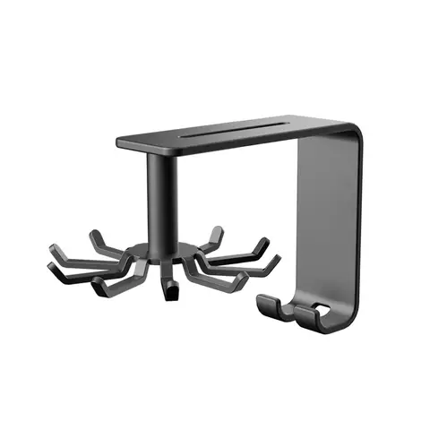 ochama x J.ZAO Muurbevestigde Draaibare Haken (10 Haken) - Zonder Boren, Ideaal voor Keukengerei Haak (Type 1) en Snijplanken