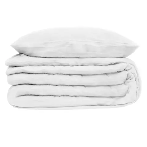 Parure de lit Double Gaze Blanc 240x220cm