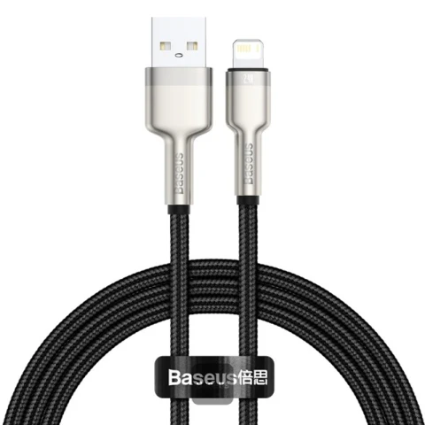 Baseus Cafule Series Metal Data USB-A / Lightning 2.4A Kabel 1m - schwarz