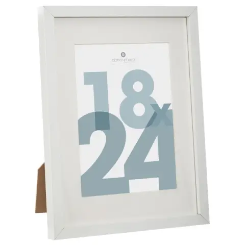 Cadre photo Manu 18 x 24 cm blanc