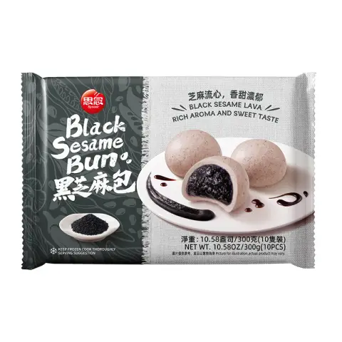 synear black sesame bun 300g 思念黑芝麻包 300g