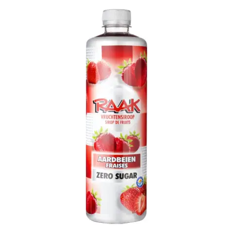 RAAK Vruchtensiroop 0% Aardbei