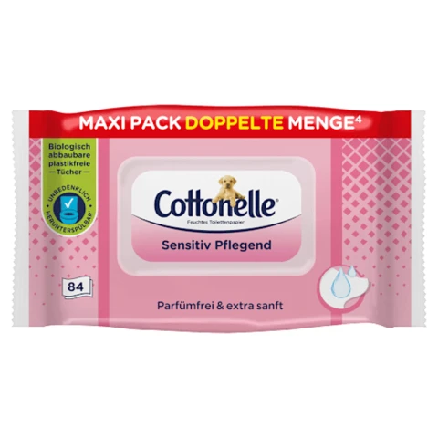 Cottonelle Sensitiv Pflegend Maxi Pack 84 Bl