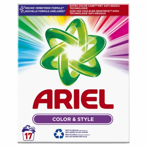 Ariel Waspoeder Kleur En Stijl 17 Wasbeurten 1,11 kg
