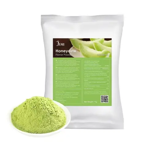 JENI Fruchtaromatisiertes Milchteepulver/Kuchenpulver/Backpulver – 1 kg (Honigmelonengeschmack)