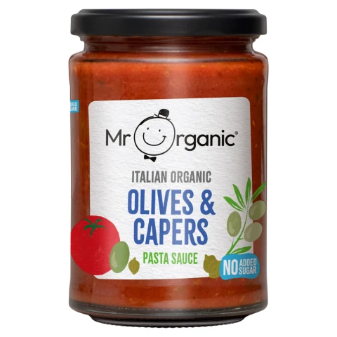 Mr Organic Organic Puttanesca Olives & Capers Pasta Sauce 350g