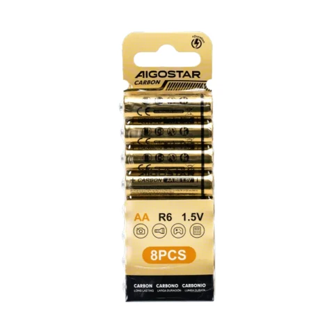 Aigostar Carbon-zinc Battery(AA) R6 1.5V 8pcs 8 pcs