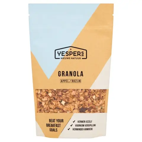 Yespers Granola Apfel & Rosinen 400g