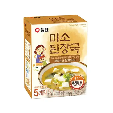 Sempio Soybean Paste Soup Block, Miso 40g 黄豆汤块、味噌 40 克