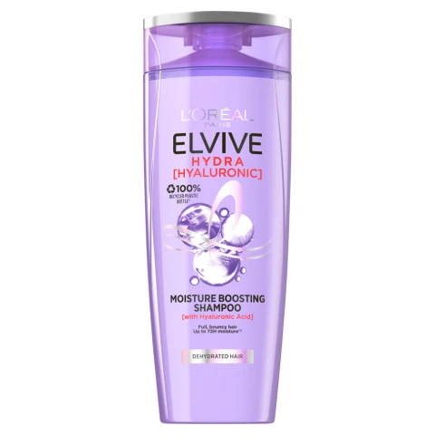 L'Oréal Paris Elvive Hydra Hyaluronic Shampoo with Hyaluronic Acid, for Dry Hair 250ml