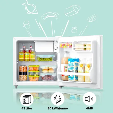 Comfee Mini Fridge 43L Temperature Control Chiller Box Midea's Sub Brand [Energy Class E] 43 L