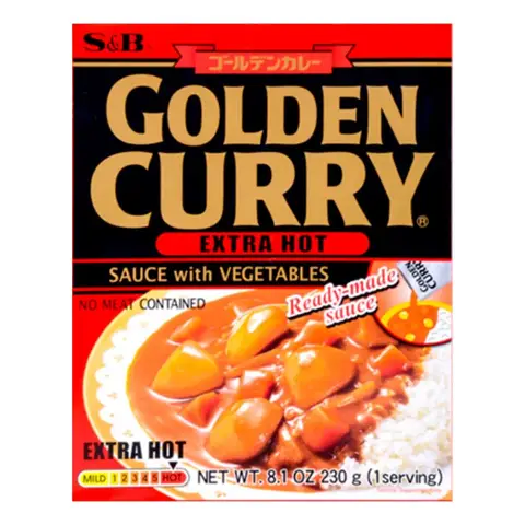 Golden Curry Saus met Groenten Extra Heet 230 g