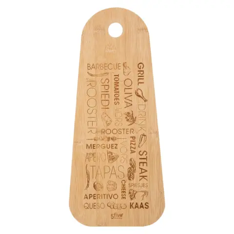 Planche à découper en bambou pour tapas 45x19cm