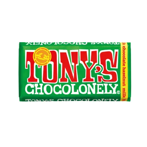 Tony's Chocolonely Milk Chocolate Hazelnut 180g