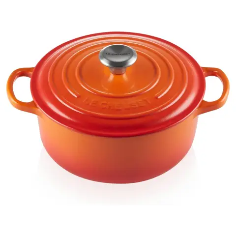 Le Creuset Signature Braadslede Rond 20cm ovenrood
