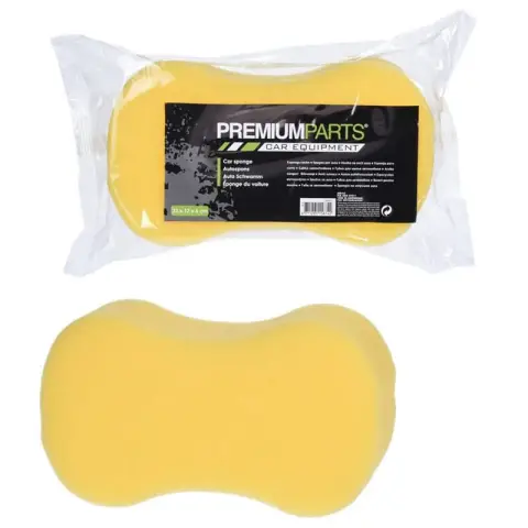 Éponge pour voiture Jaune 21x11,5x5cm