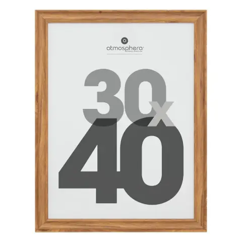Cadre photo Maé 30 x 40 cm en plastique marron