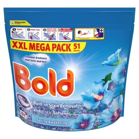 Bold PODS® Washing Liquid Capsules 51 Washes , Spring Awakening