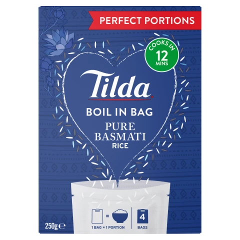 Tilda Boil in the Bag Pure Basmati Rice 250g