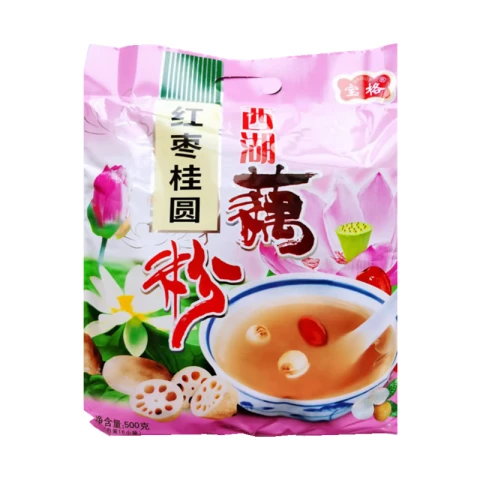 Bao Ge Vermicelles de racine de lotus Baoge Xihu (jujube et cannelle) 500 g