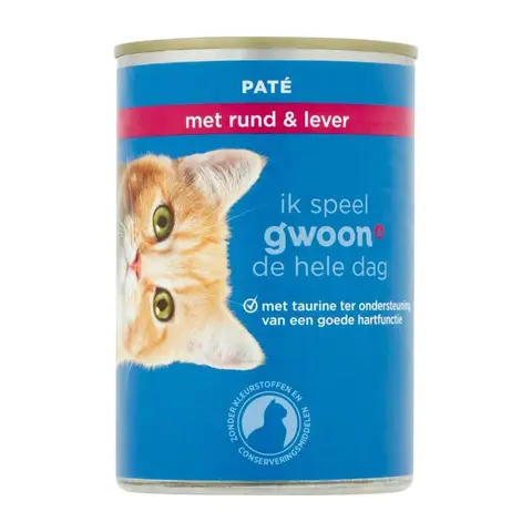 G'woon Kat Paté Met Rund & Lever 400G