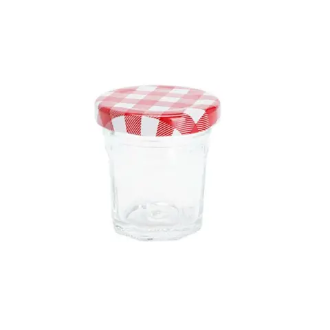 Glass Jar with Metal Lid Mini Food Jar Mini Jar - 45ml - 1pc