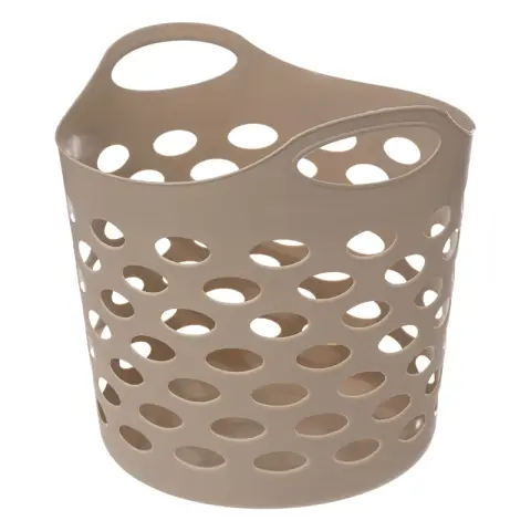 Panier à linge flexible en lin 28L