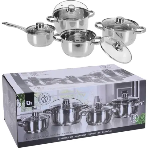 Excellent articles ménagers Lot de 4 casseroles,