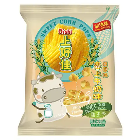 OS Sweet Corn Pops - Milk 上好佳田園泡芙-牛奶80g