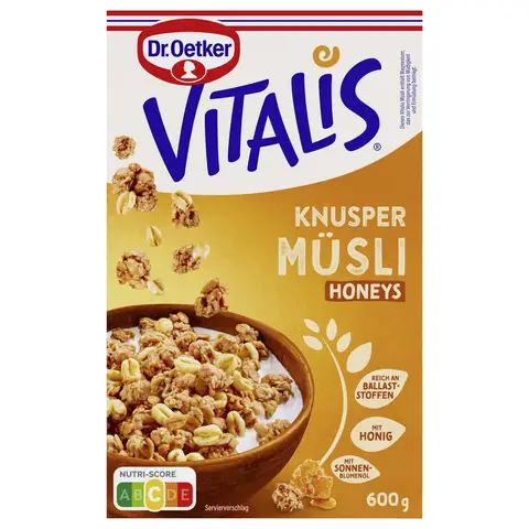 Oetker Vitalis Knusper Honeys 600 g