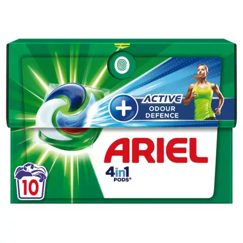 Ariel 4in1 PODS Laundry Capsules + Active Odor Defense 10 Washes Active Deodorant