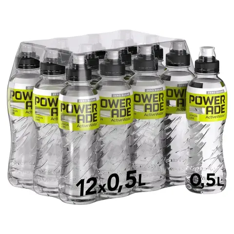 Powerade Active Water Zitrone-Limette 12x0,5L