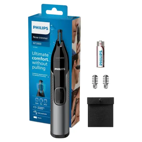 Philips NT3650/16 - Neus-, oor- en wenkbrauwtrimmer - Draadloos Waterdicht Compact
