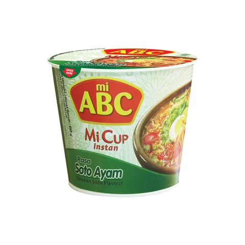 ABC Nouilles Instantanées en Cup Saveur Soto Poulet 60 g