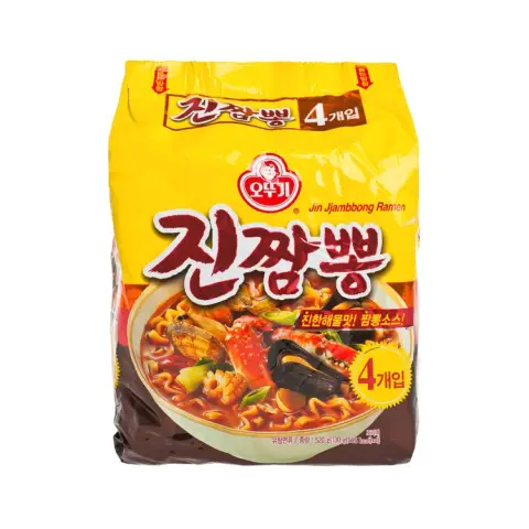 Jin Jjambbong Ramen (Ottogi) (130gx4) 不倒翁 金牌辣海鲜汤面