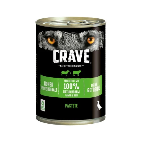 CRAVE Hund Adult Pastete Lamm & Rind 400 g