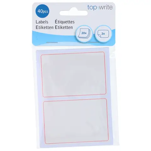 Weiße Aufkleberetiketten für Heimorganisation und Büromanagement 20 Blatt