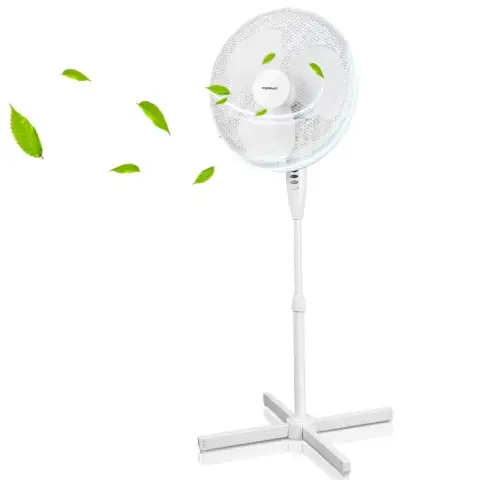 Aigostar Daisy - Tripod Mechanical stand fan -  40W - White