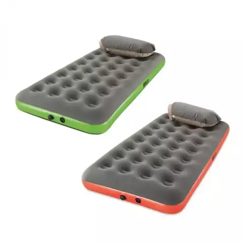 Bestway Roll & Relax Pavillo Matelas Gonflable 1 Place 188 x 99 x 22 cm avec Oreiller et Pompe de Compression
