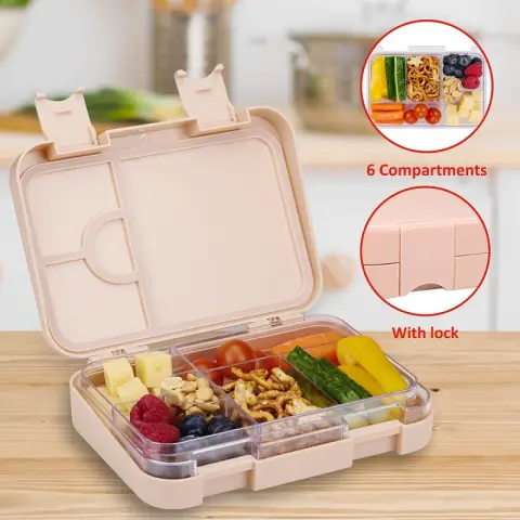 Alpina Lunch box with removable compartments 3ASS 21 x 15 x 4.5cm