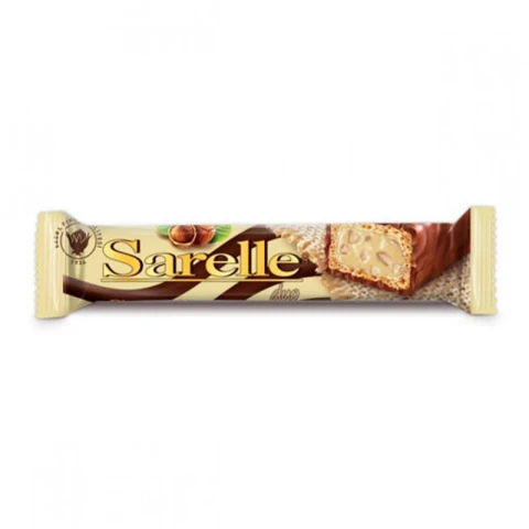 Sarelle Gaufrette noisette enrobée de chocolat au lait Sarelle 33 g