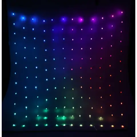 Guirlandes lumineuses de Noël, lumières d'ambiance, rideaux lumineux - Couleur réglable