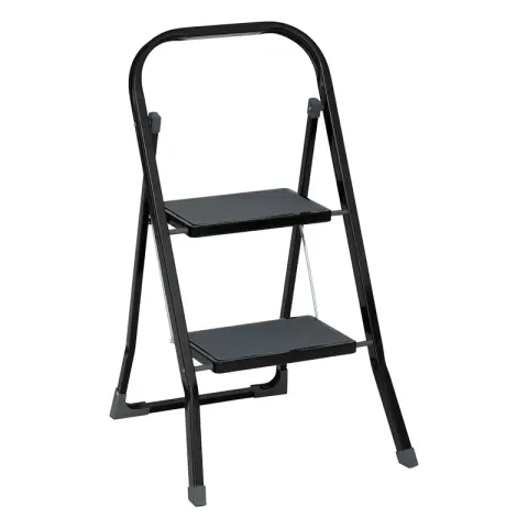 Tabouret en métal à 2 marches
