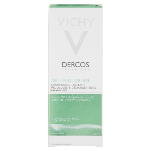 Vichy Dercos Anti-Dandruff Shampoo for Dry Hair 200ml
