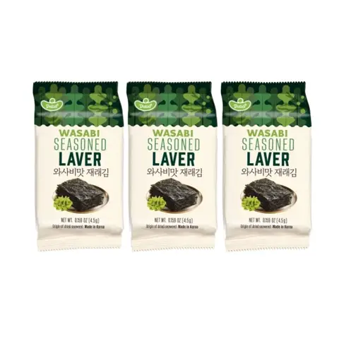 Delief Wasabi Seasoned Laver 4.5g x 3(Best Before2026-01-06)