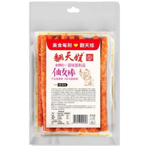 Fan Tian Wa Fairy Wand Gluten Strips 113g 翻天娃网红仙女棒 113g
