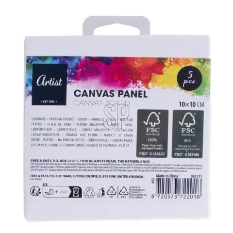 Canvas 10x10cm 5pcs