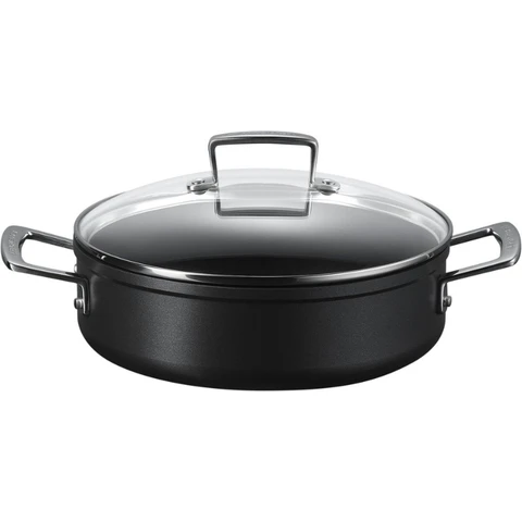 Le Creuset 51113280010500 Sauteuse antiadhérente avec couvercle en verre - 28 cm 