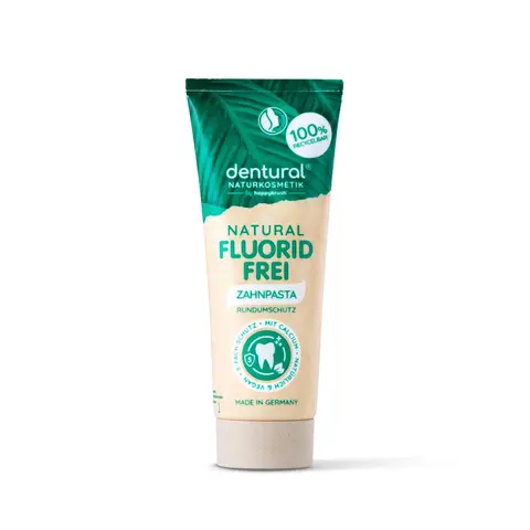 happybrush dentural Zahnpasta Natürlich, fluorid-frei, 75 ml